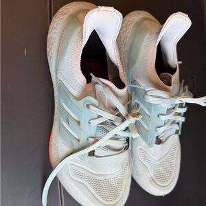 adidas Men's Sneakers in White and Light Green